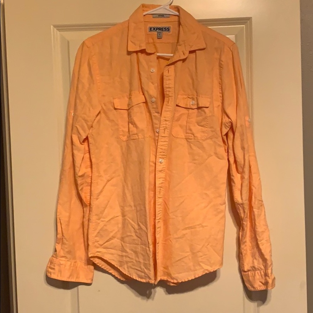 Express Orange dress shirt